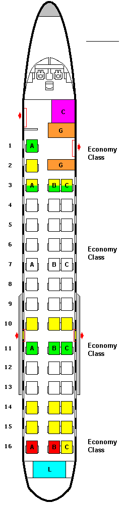 Embraer Emb 175 Seating Chart