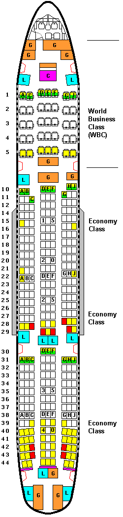 Схема самолета 777 300 норд винд схема салона