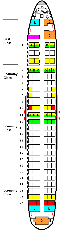 boeing 737 400 seat map